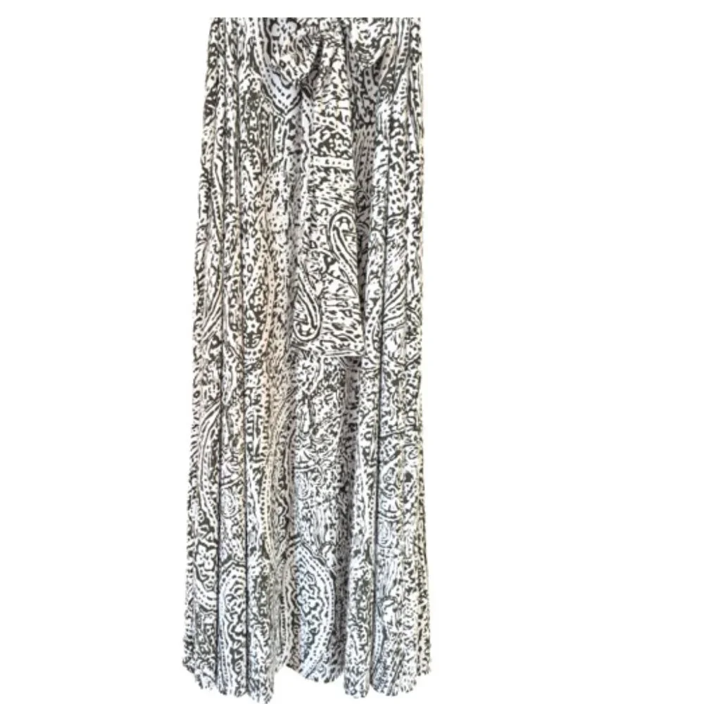 CHAUS New York Women's Long Dress Dinner Bohemia Cocktail Dress Green Be… - Picture 7 of 12